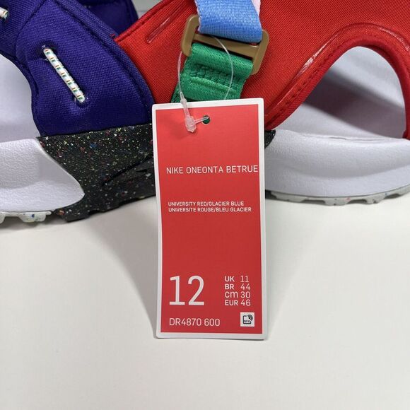 Nike Oneonta Betrue Sandals Mens 12 Be True Rainbow Carabiner‎ DR4870-600 NIB - Picture 12 of 13